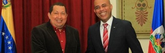 Hugo Chavez et Micher Martelly