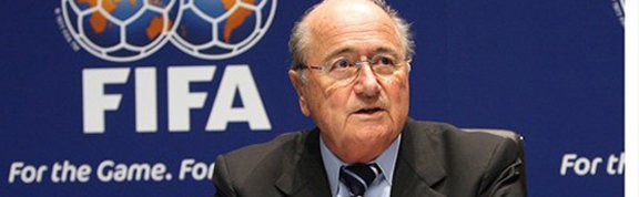 Joseph S. Blatter, le Président de la Fédération Internationale de Football Association (FIFA)