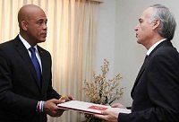  Remise des lettres de créance du nouvel Ambassadeur de la Turquie en Haïti