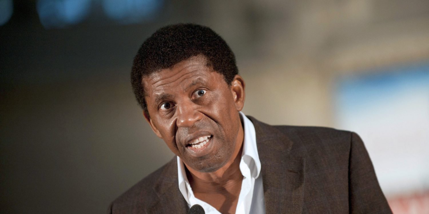Haitian author Dany Laferriere gives a s