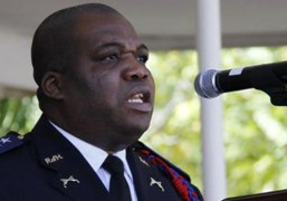 Le directeur général de la Police Nationale d’Haiti (PNH) Godson Aurélus