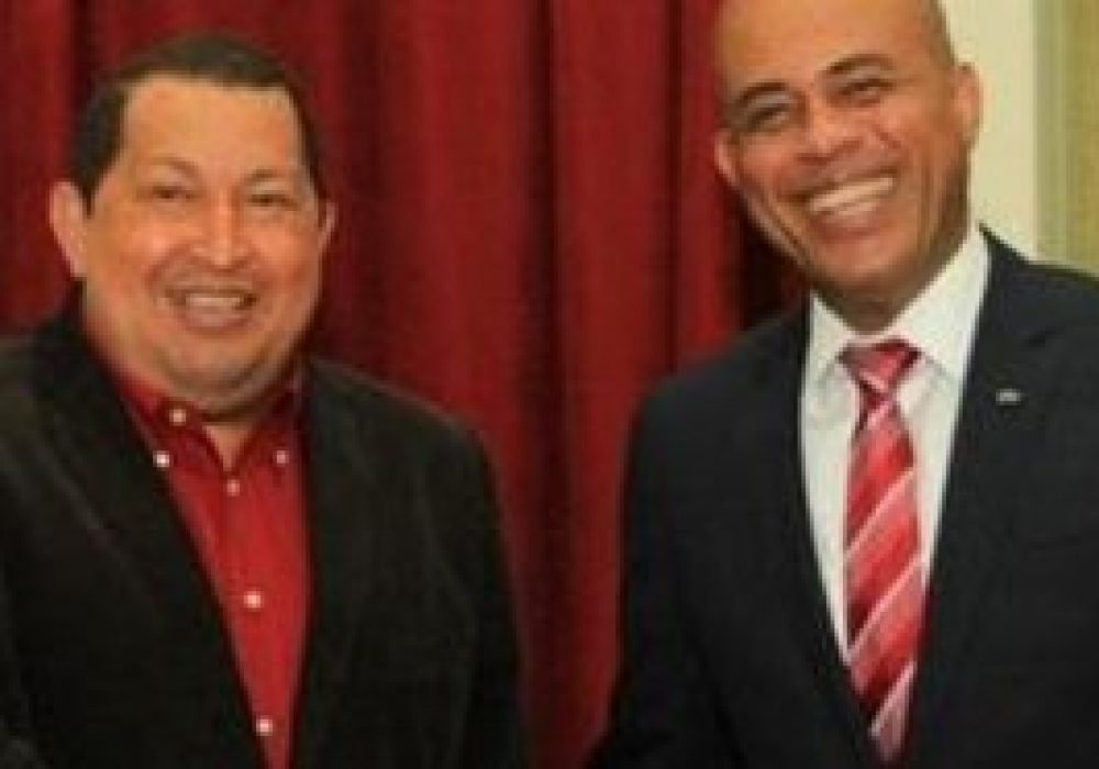 Hugo Chavez et Micher Martelly